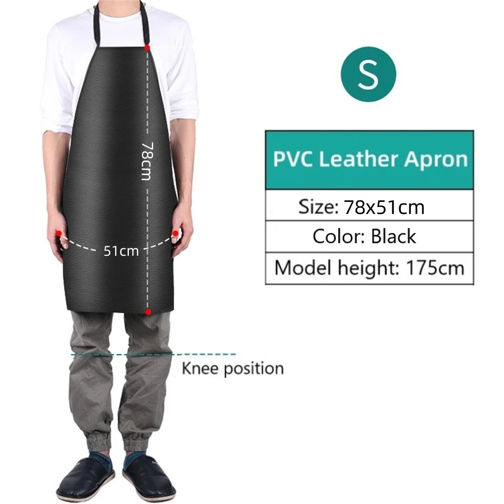 

High Quality Kitchen Apron Kitchen Supplies Black Brown Comfortable For Cleaner For Work Heavy Duty Hanging Neck