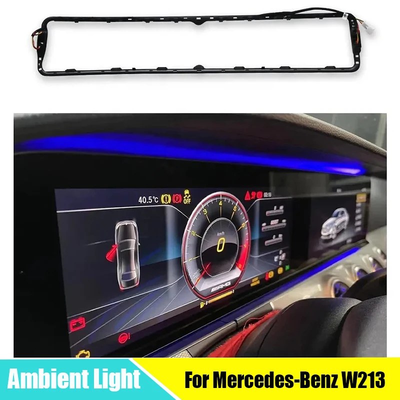 

Large Screen Instrument Panel Atmosphere Lamp 64 Colors Led Dashboard Ambient Light For Mercedes-Benz W213 2021