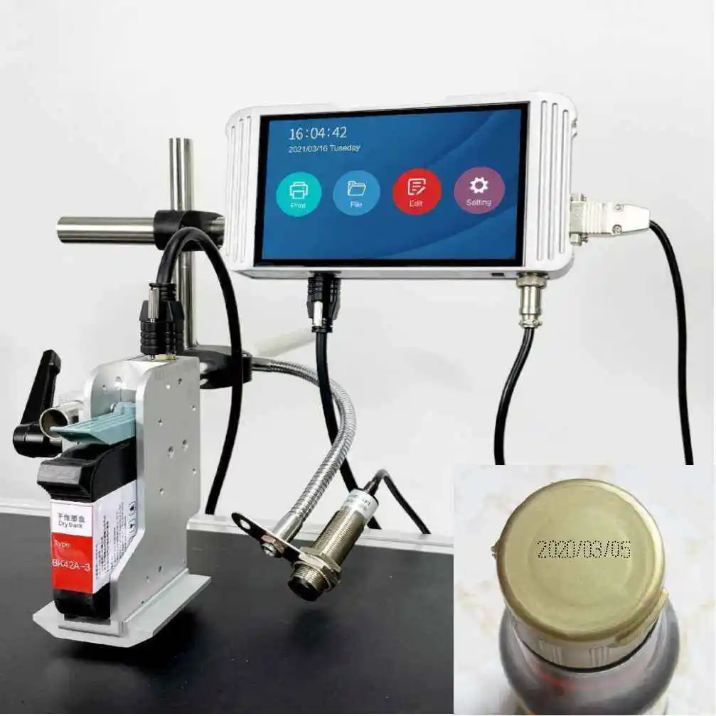 

Automatic Online Ink-jet Coding print Machine LOGO expiry date printing machine for face mask