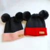 Cozy Winter Baby Hat Soft Cartoon Mouse Head Hat for Girls Boys Pom Pom Ball Hat for Kids Outdoor Warm Newborn Cap Infant Hats 2