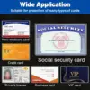 5/10/20Pcs Waterproof PVC Card Protector Sleeves Soft Clear Protective Covers for Social Security Medical Insurance Credit Cards 5
