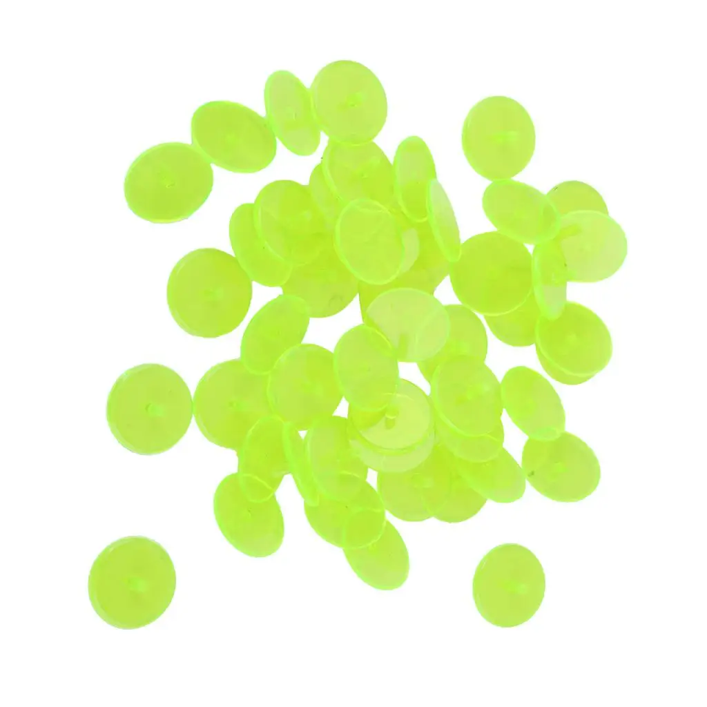 50 Pieces / Piece Plastic Round Transparent Golf Ball Marker-