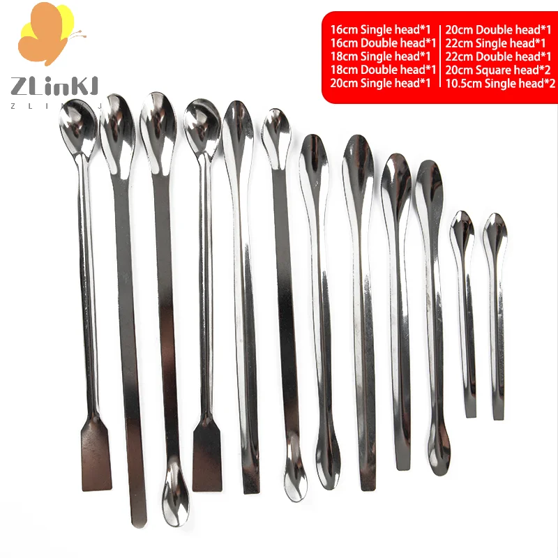 Stainless Steel Lab Spoon Spatula 12PCS lab spoon spatula