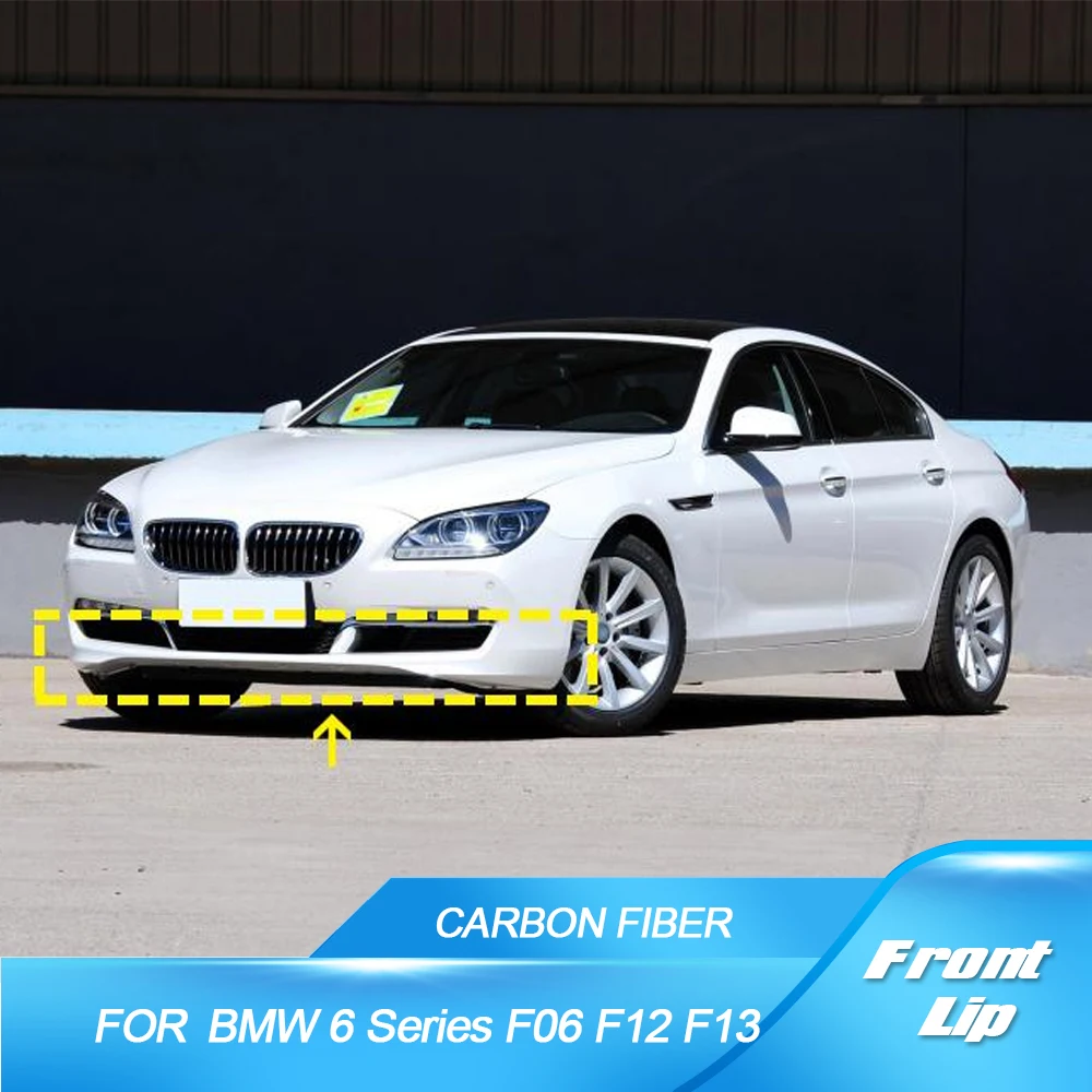 Carbon Front Bumper Lip Spoiler For BMW 6 Series F06 F12 F13 650i 640i ...