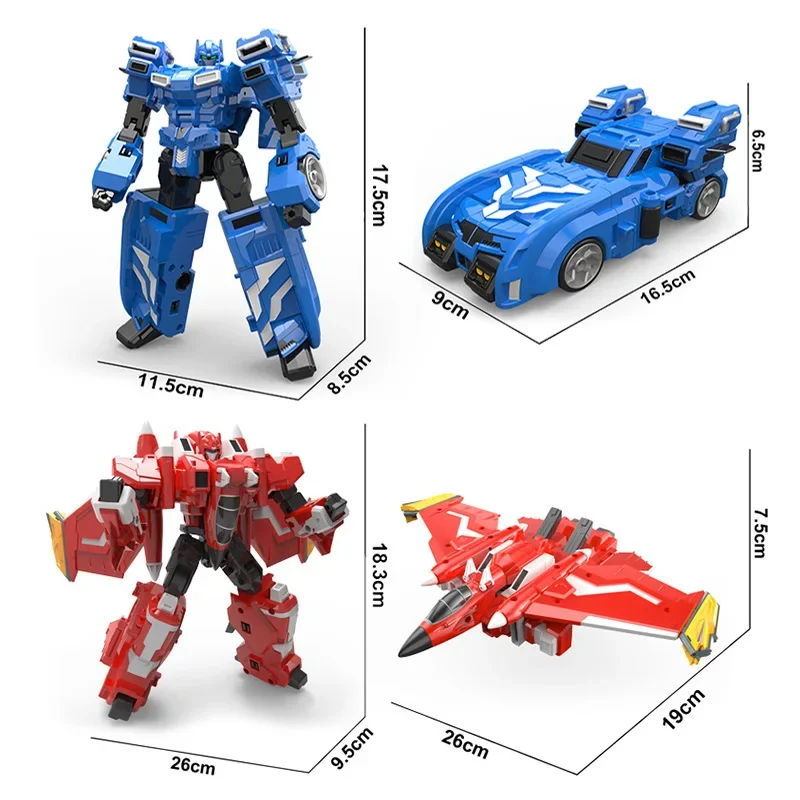 ABS Mini Force Transformation Robot to Car Toys Action Figures Mini Force X Simulation Car Airplane Deformation Agent Toy action figure