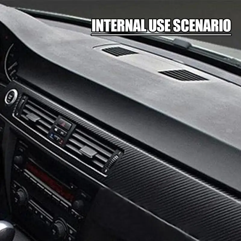 127x30cm Car 3D Carbon Fiber Roll Film Sticker Vinyl Film Auto Rearview Mirror Sticker Carbon Fiber Color Car Center Pillar Deco