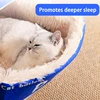 Japanese Style Fully Enclosed Biscuit Box Pet Cat Bed Rectangular Pull Out Snack Kitten Resembling Secure Cat House Cushion Cave 5