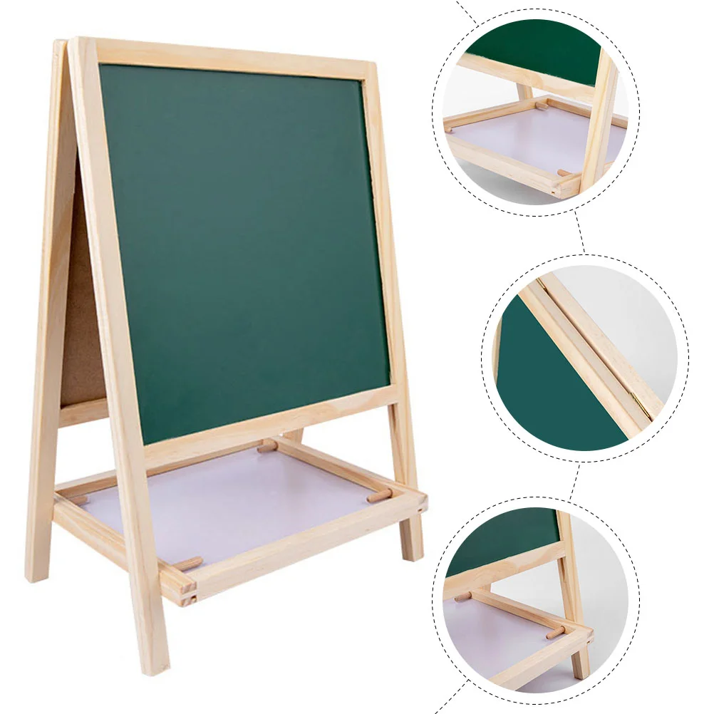 

Drawing Erase Board Tabletop Chalkboard Easel Folding Double Sided Signs