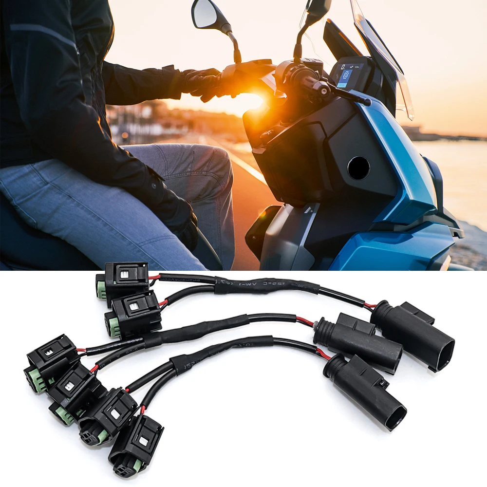 Per Bmw C400X Gt C650 G310Gs G310R K 1600 B Gt Gtl S 1000 R Xr Quick Connect Cable Set Shunt Circuit Socket Extension Adapter