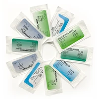12Pcs 75cm 2/0 3/0 4/0 Non Absorbable  Suture Nylon Silk Polypropylene Polyester Monofilament Teaching Exercises 1