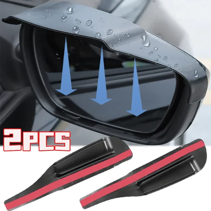 Rearview Mirror Rain Guard 2x Air Drying Universal Car Rearview Mirror Rain Eyebrow Ventilation
