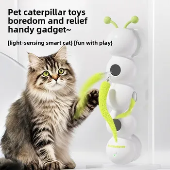Intelligent Rotating Cat Toy with Feather Tail 1