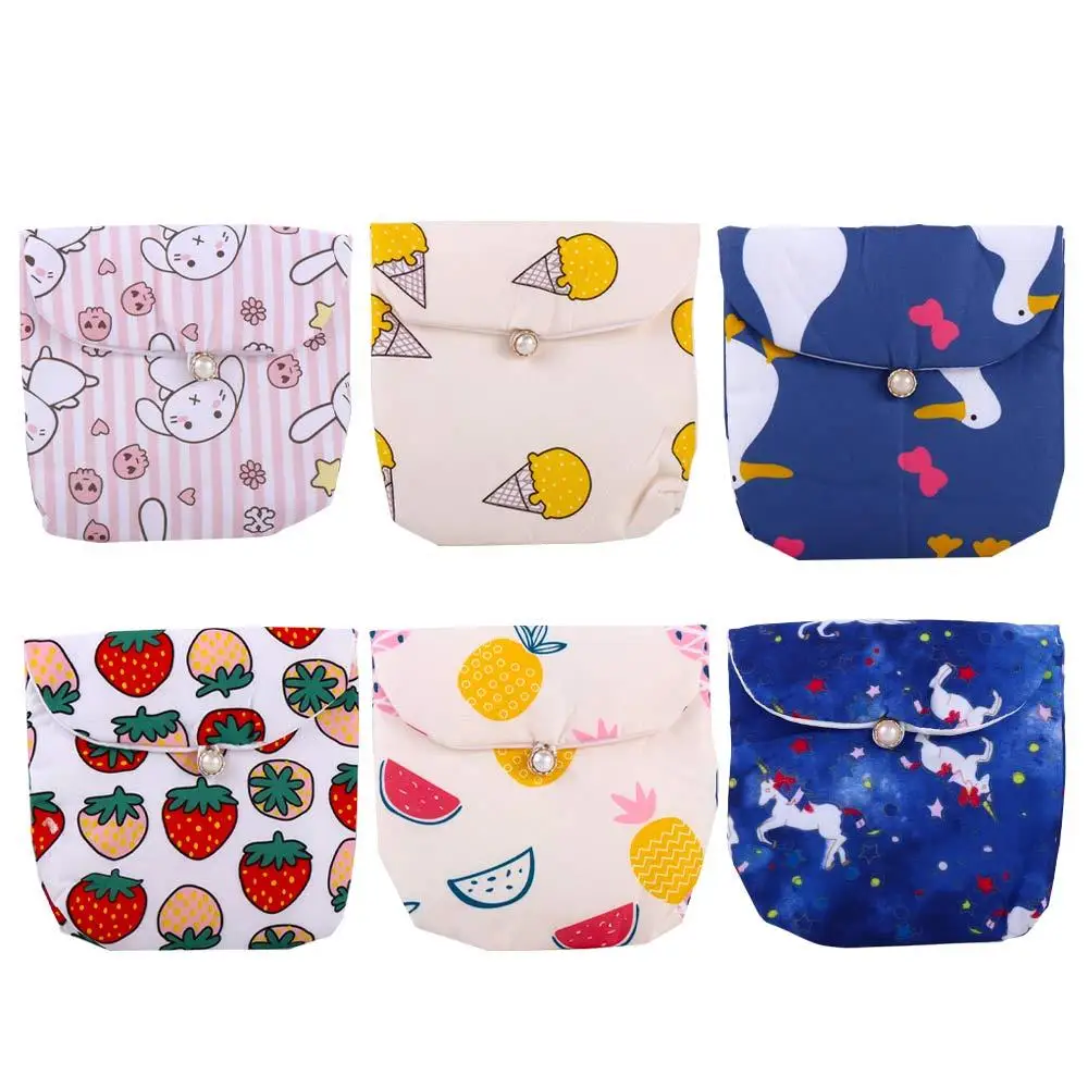 

Gift Makeup Case Coin Purse Tampon Organizer Sanitary Pad Pouch Sanitary Napkin Storage Bag Cosmetic Bags Mini Square Wallet