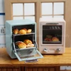 1/6 or 1/12 Scale Miniature Dollhouse Electronic Oven Model Pretend Mini Baking Bread Food for Barbies Blyth Doll Kitchen Toy 1
