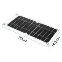 Panneau solaire Sunpower 5V 35W, charge rapide et stable par USB, panneau portable pour le camping et les camping-cars 6