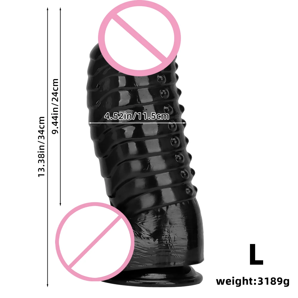 Gros plug anal en silicone pour massage de la prostate et anus_voghion.com