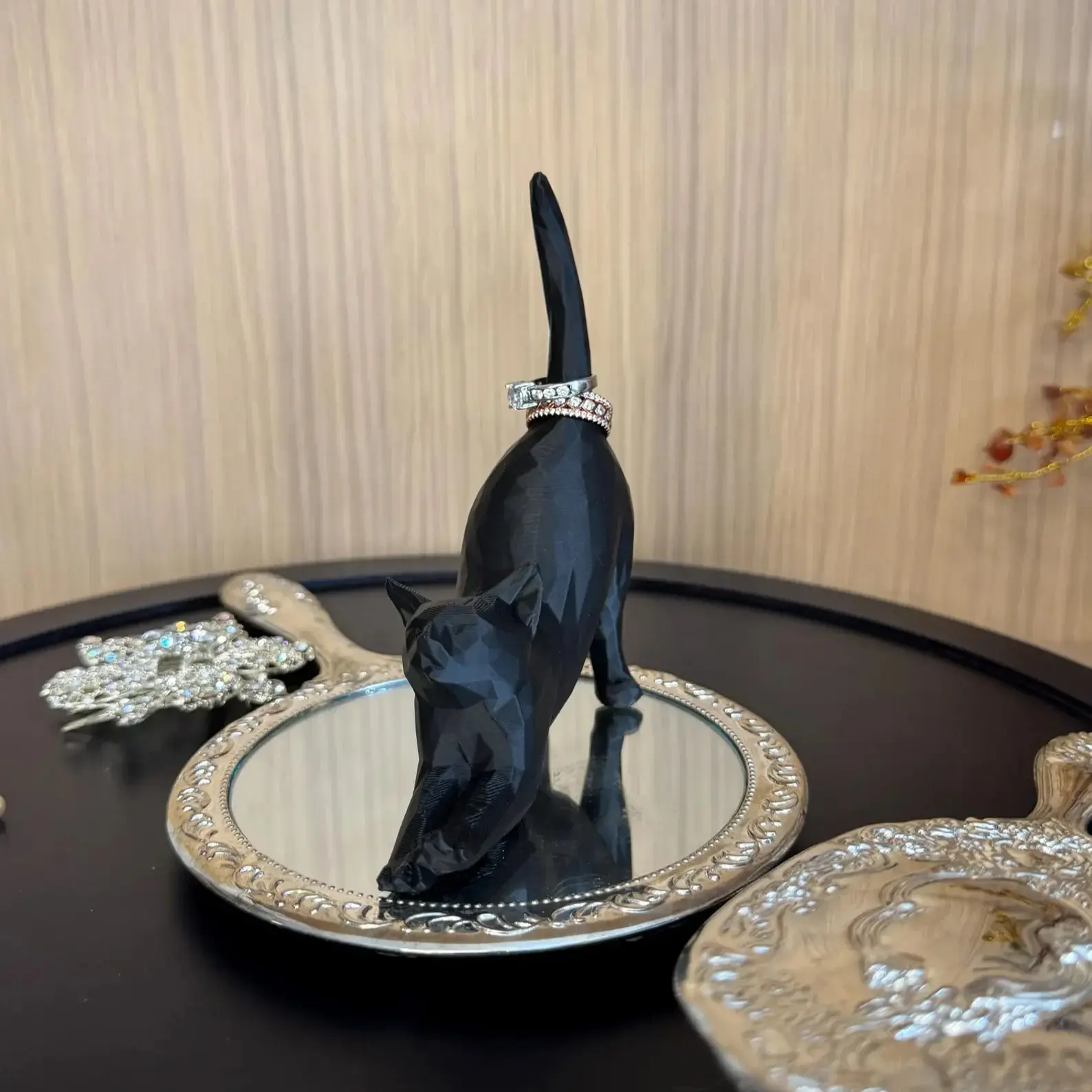 Cat Ring Holder For Jewelry, Wedding Ring Holder Tray, Cute