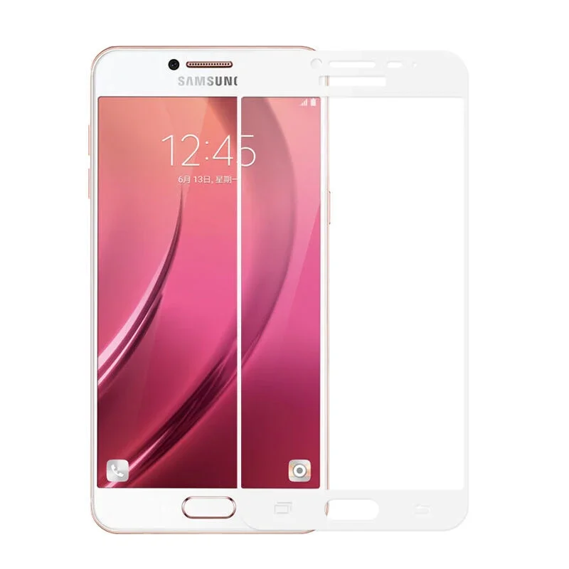 3D Full Tempered Glass For Samsung Galaxy A3 J5 A7  J3 A5 J7  A8 Plus  Screen Protector Toughened Glass Film