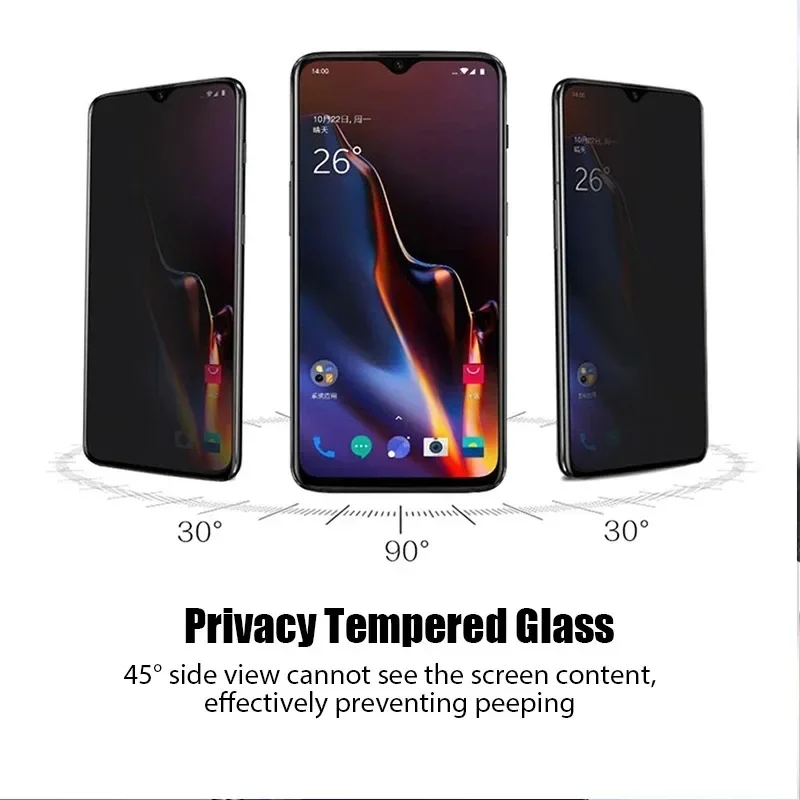 3Pcs proteggi schermo Privacy per Xiaomi Redmi Note 10 9 8 Pro 9s 10s 8T 9T vetro temperato Anti-spia per Poco X3 Pro NFC F3 M3