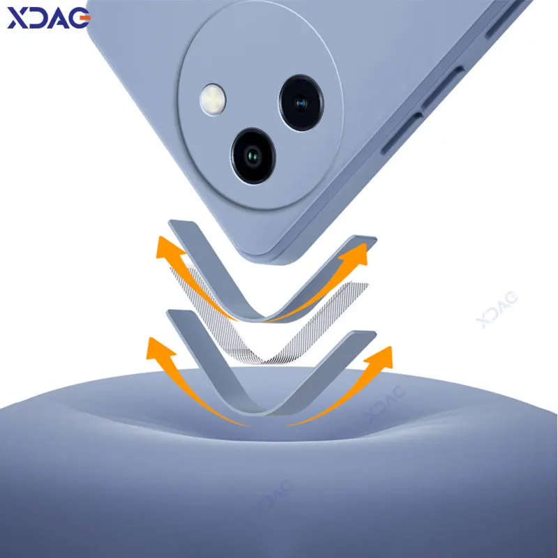 Enhanced Product Title: Premium Square Liquid Silicone Case - Luxury Full Protective Soft Cover