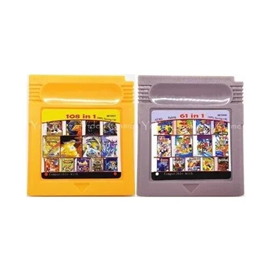 

GBC GBA NDS Game Cartridge Card 61 In 1 108 In 1 Colourful For Video Game Console Classic Card
