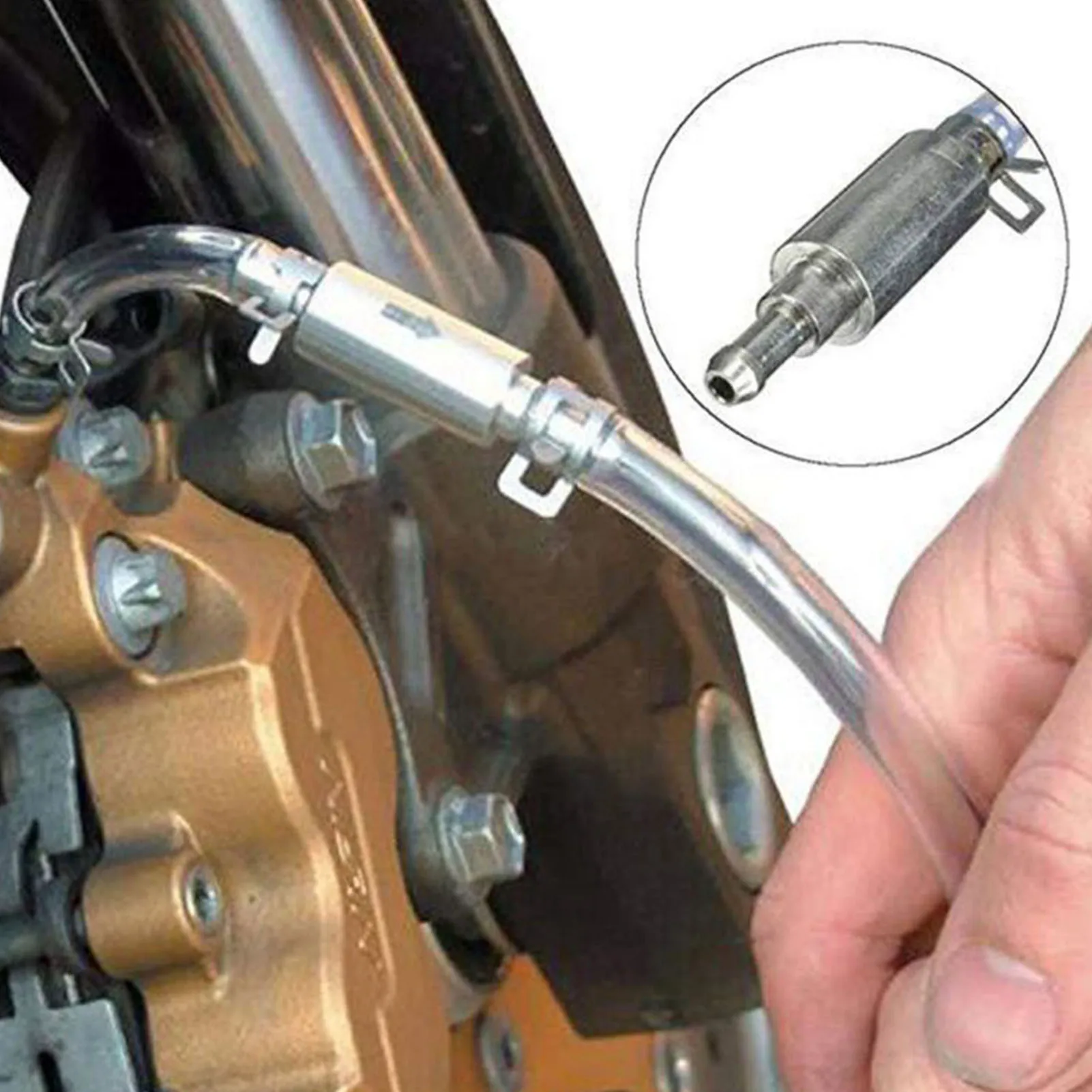 Brake Bleeder Tool Lockable Automotive with One Way Check Valve