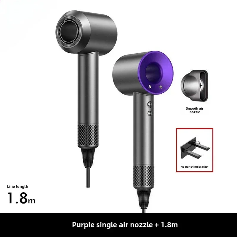 Asciugacapelli professionale 5 in 1, con funzionalità dell'aria calda e fredda: strumento per lo styling leggero e termostatico per capelli lisci