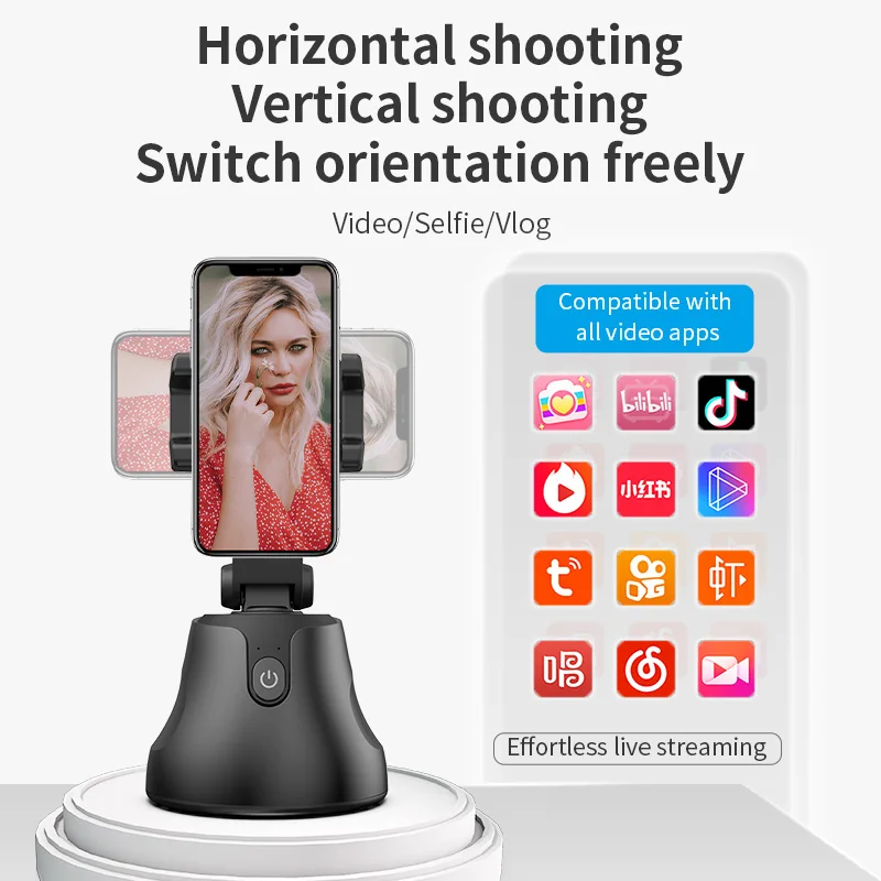 Selens Smart Phone Selfie Stick 360 Rotante Face Tracking Camera Selfie Stick Stabilizzatore Cardanico Ai Portatile Per Riprese Vlog