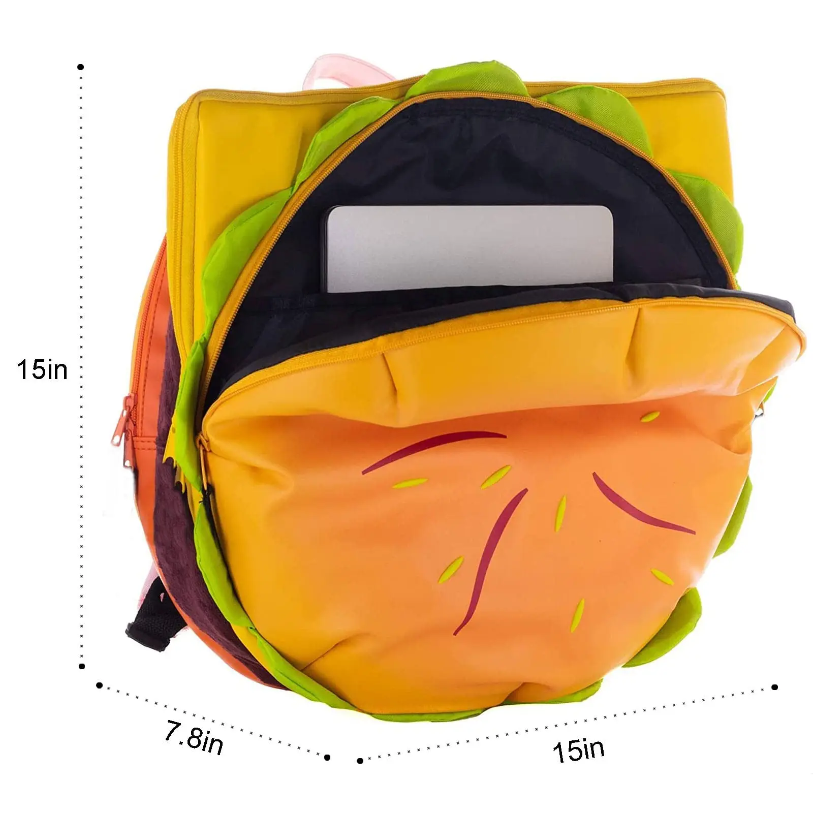 Cartoon Hamburger Schoolbag Plush Backpack Fashion Campus Steven Universe  Bioworld Large Capacity Burger Plush Bag For Girl Gift AliExpress 1501