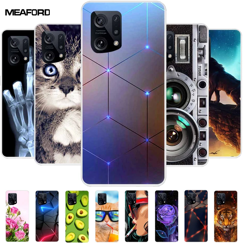 Per Oppo Find X5 5G Custodie X5 Pro Fashion Soft Tpu Silicone Custodie Trasparenti Per Oppo Find X5 Pro Cover Posteriore Paraurti Coque Fundas