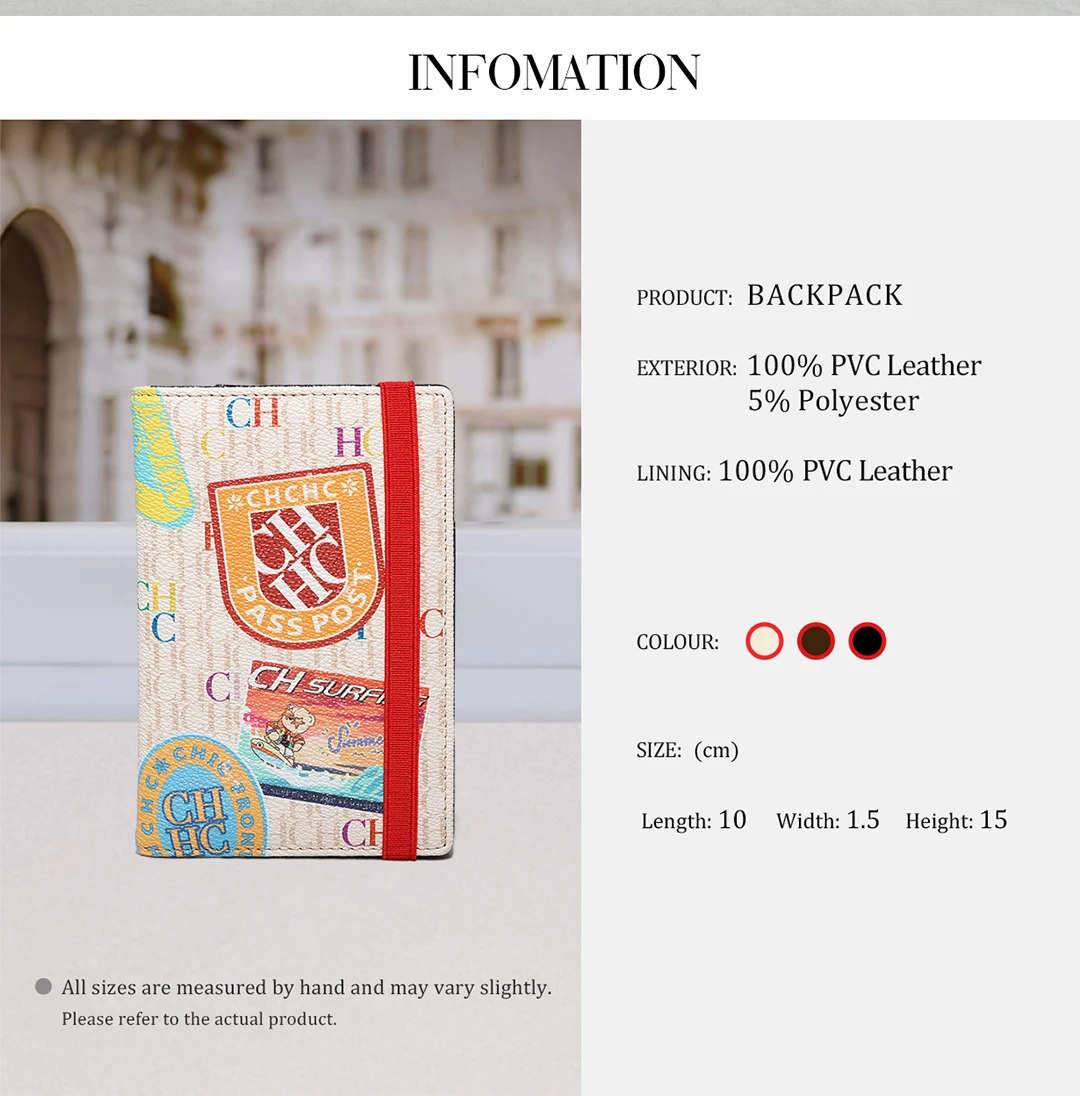CH Marke Brief Gedruckt Mode Karte Tasche Modische Multifunktionale 2025, Neue Reise Kreative frauen Passport Brieftasche – Detail 2