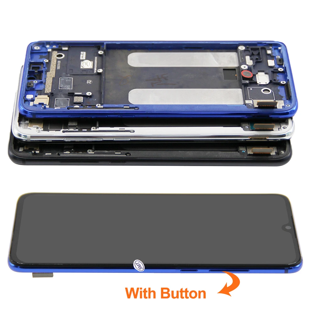 AMOLED For Xiaomi Mi 9 lite LCD Display Touch Screen Digitizer Replacement Parts For Xiaomi CC9 M1904F3BG with Frame Display