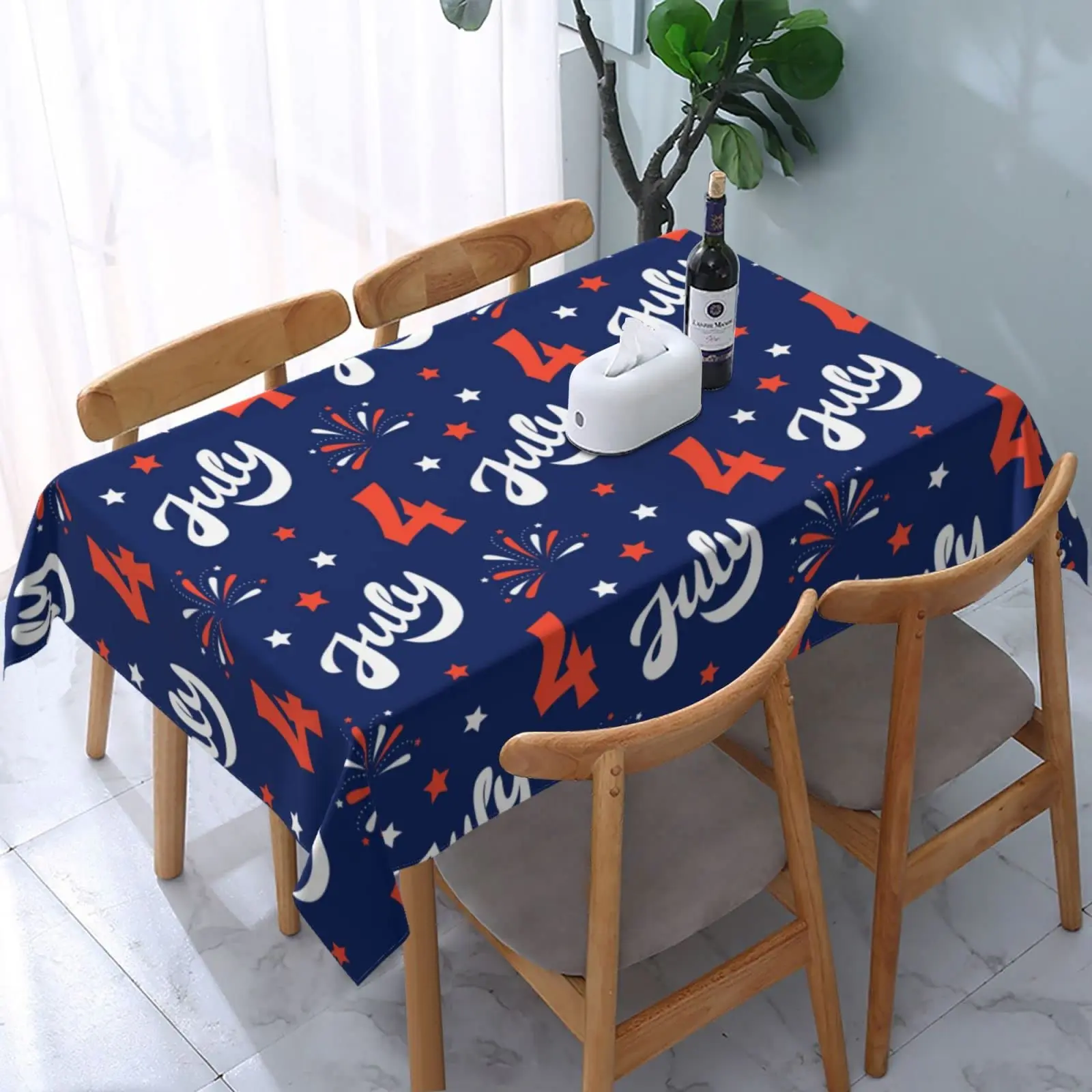 

AFHYZY Table Cloth Rectangle Table Waterproof Tablecloth Picnic Table Cover 54x 72 Inch Washable Camping Tablecloth Polyester