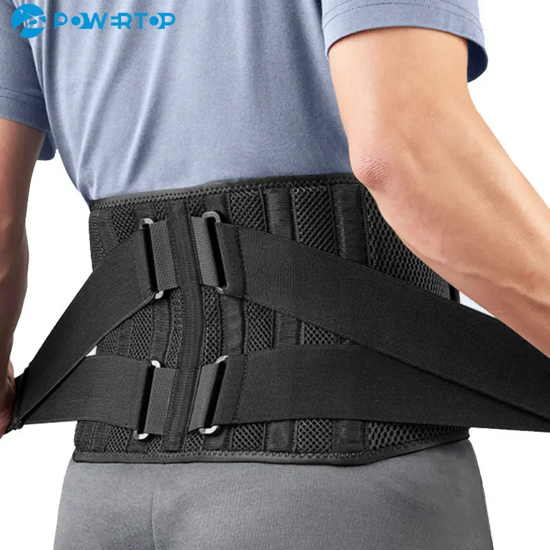 

Back Brace,Lower Back Pain Relief with 7 Stays,Breathable Waist Lumbar Lower Back Support Belt with Dual Adjustable Straps