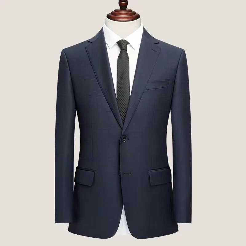 Four seasons wear men's worsted wool cover west men's checkered style