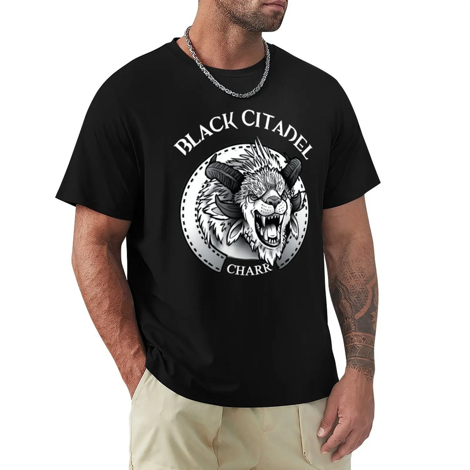 Charr Gw2 T-Shirt A Forma Di Coda Nera T-Shirt New Edition T-Shirt T-Shirt Ad Asciugatura Rapida Abbigliamento Estivo T-Shirt Manica Corta Da Uomo