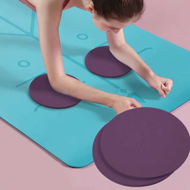 Yoga Knee Pads 2 Pack, Yoga Knee Cushion Thick Exercise Pads for Knees Elbows Wrist Hands Head Foam Pilates Kneeling Pad