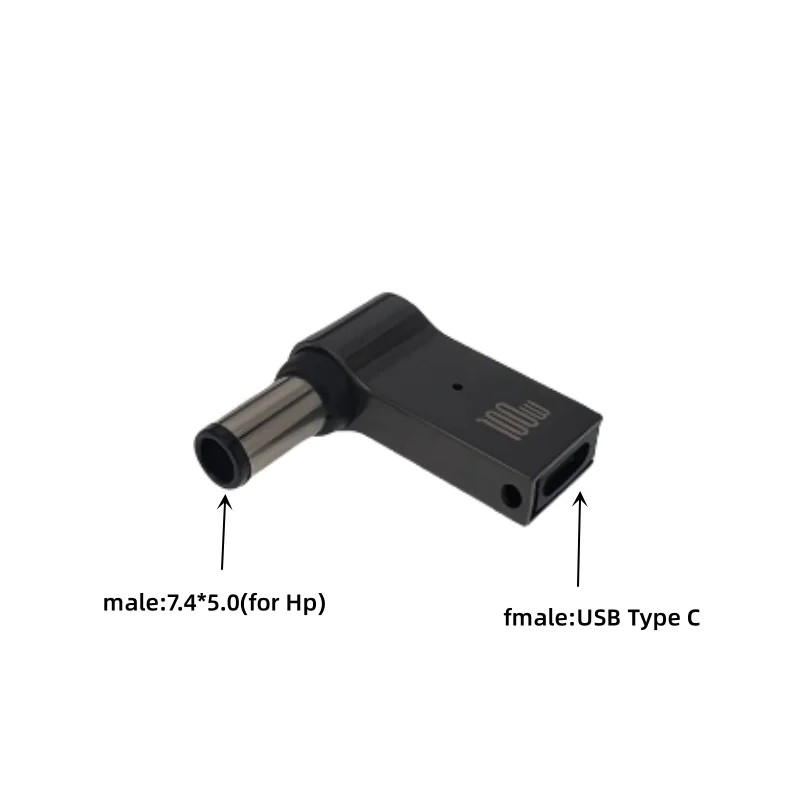 100W USB 타입 C 고속 충전 어댑터 플러그 커넥터 델 아수스 HP 에이서 레노버용 범용 USB C 노트북 충전기 컨버터