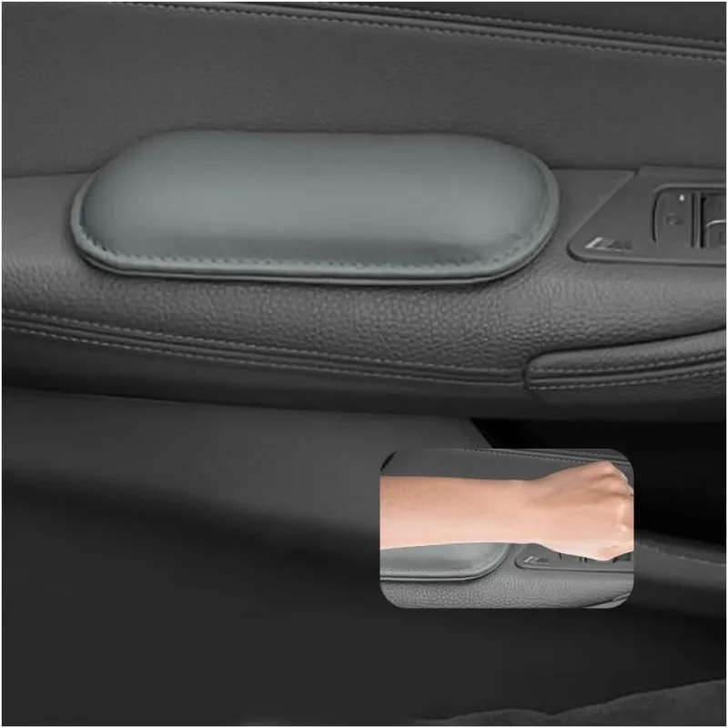 � ​ 2 Stück Armlehnenpolster für Autotüren ​ ​ Weiches Leder und Memory-Schaum für Ellenbogen-/Knieschutz, universelle Passform für den Innenraum des Autos