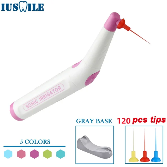 Dental Oral Sonic Irrigator With 120 PCS Tips For Root Canal Treament Endo Cleaning machine Basic Instrument