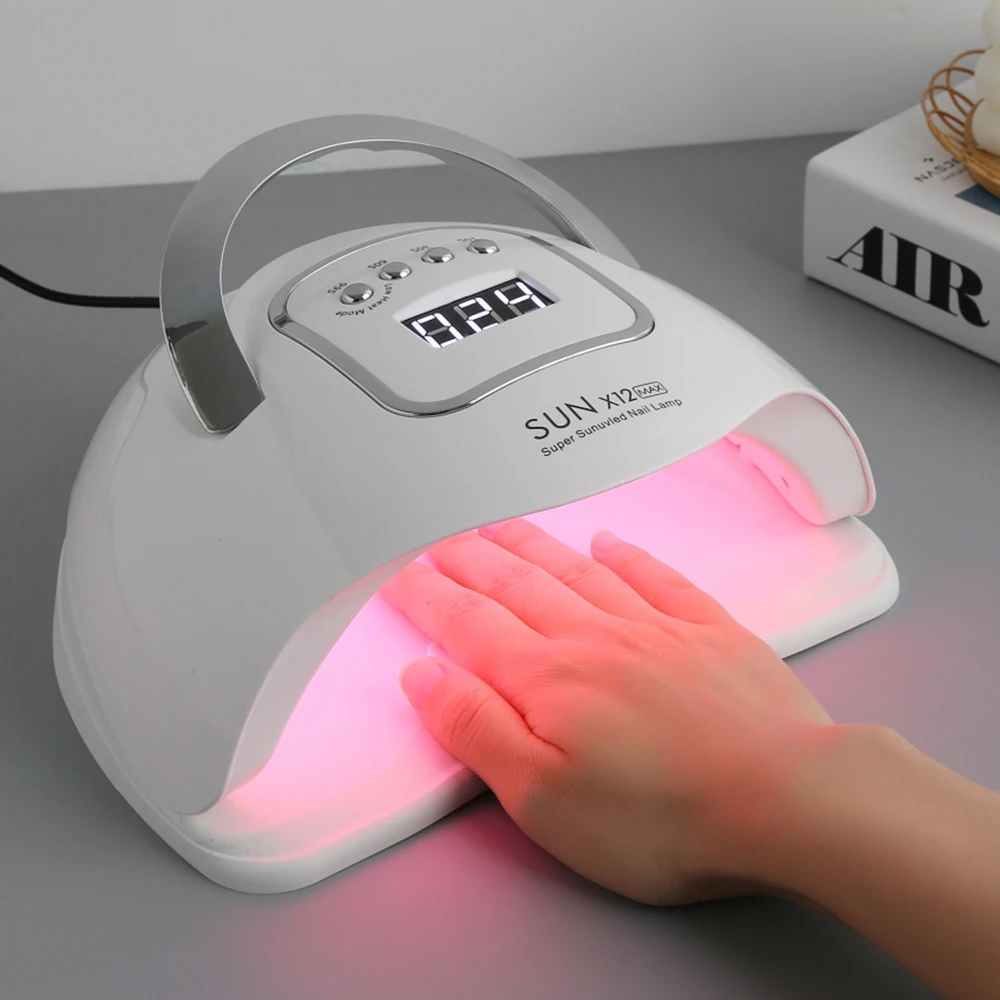 280W SUN X12 MAX Nail Dryer LED Lamp for Curing All Kinds Of UV Gel/Varnish  With Timer Auto Sensor All Of Manicure/Pedicure Tool - AliExpress