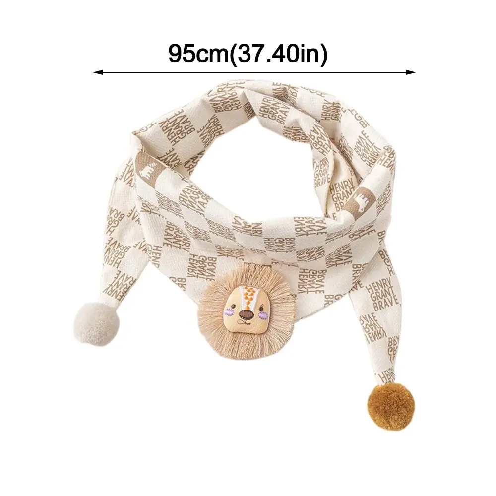 Bib Thermal Neck Warmer Windproof Thickening Boys Girls Knitting Scarf Neckerchief Cartoon Children Kids Winter Scarves