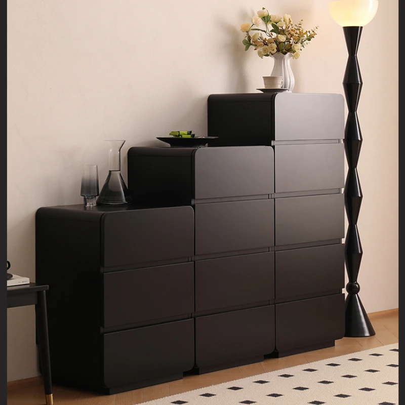 

Solid wood chest of drawers combined with modern simple bedroom storage cabinets