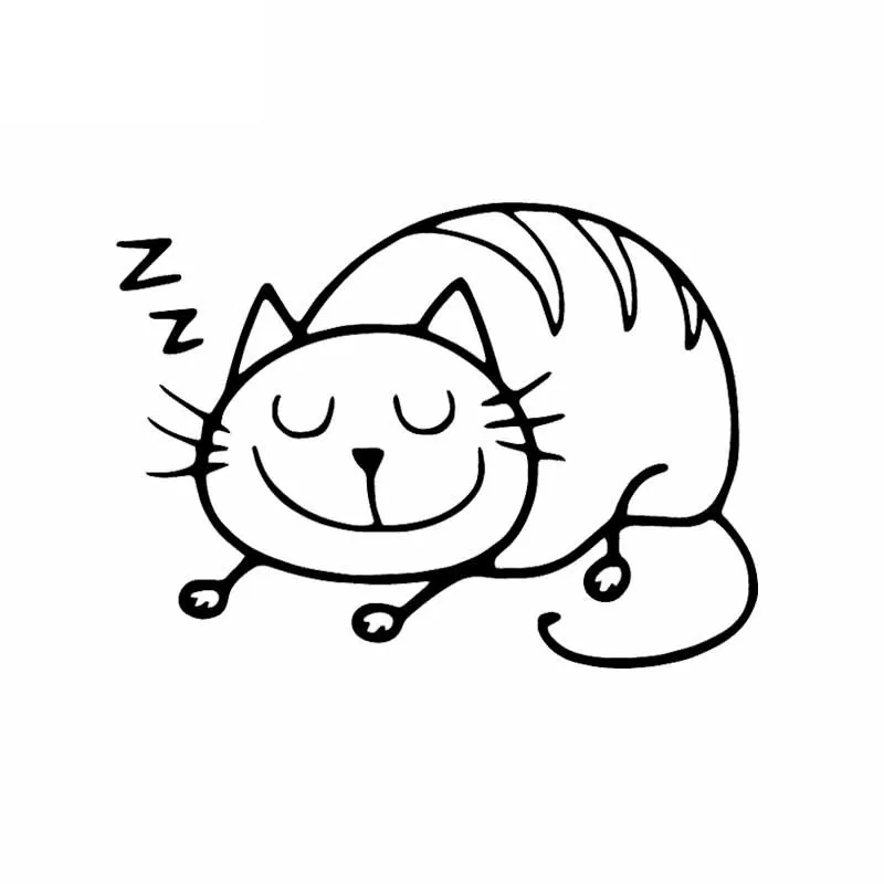 

Sleeping Kitten Animal Decals High Quality Car Window Decoration Personality Pvc Waterproof Decals Black/white, 15cm*11cm