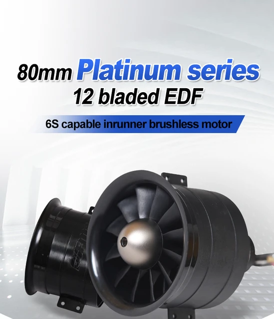 品質一番の 80mm EDF ダクテッドファンセット ESC付 fawe.org