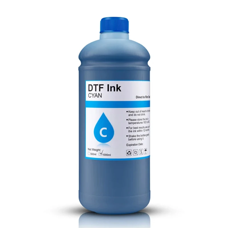 DTF 잉크, 화이트 컬러 잉크, 마젠타 옐로우 시안 블랙, 1000ml, 15PCs, 2PCs