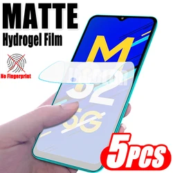 5PCS Matte Hydrogel Safety Film - Soft, Durable, and Flexible Protective Screen Cover (For Samsung M32 4G)