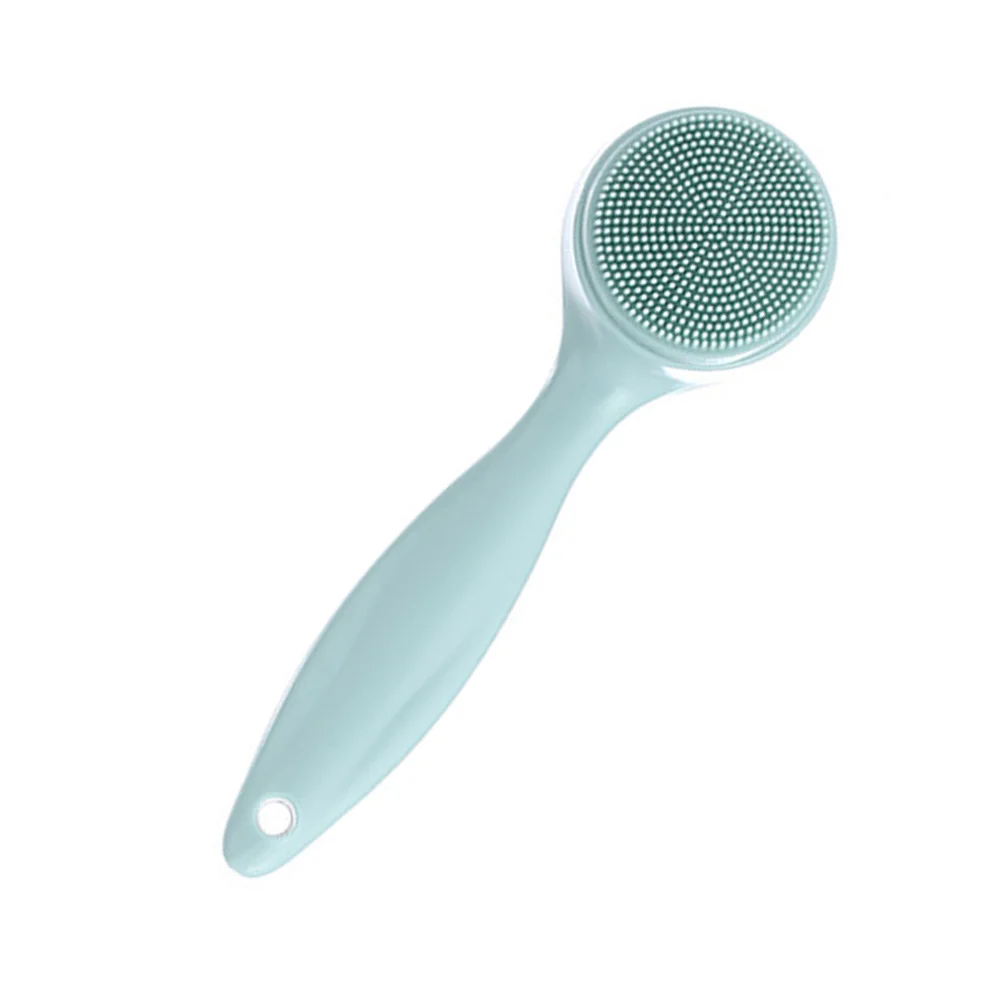 

Silicone Cleanser Manual Cleansing Brush with Replacement Blackhead Removal Brush Scrubber For , Delicate, Dry Skin Green