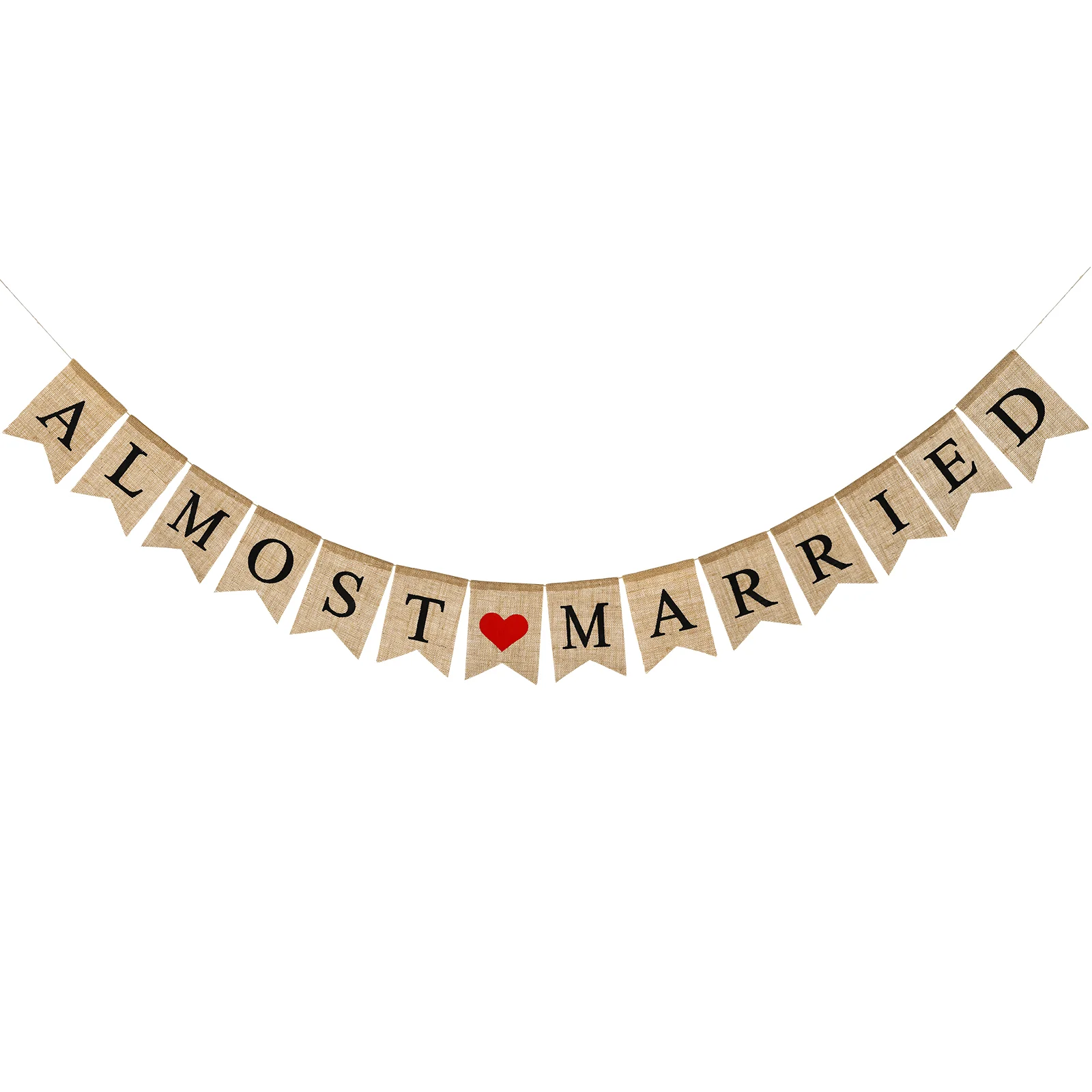 

English title: Abaodam Almost Married Banner Burlap Wedding Bunting Bridal Shower Garland Rehearsal Engagement Bachelorette