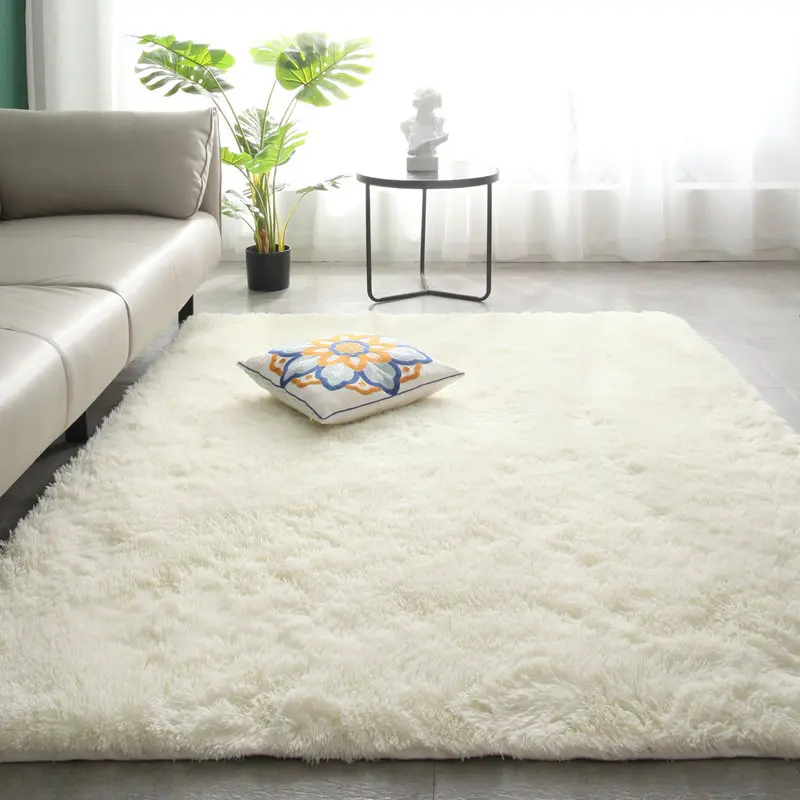 thickened Carpet Gradient Tie-dye Plush Rug Living Room Coffee Table Pad Carpet Bedroom Bedside Bay Window Rug Baby Crawling Mat